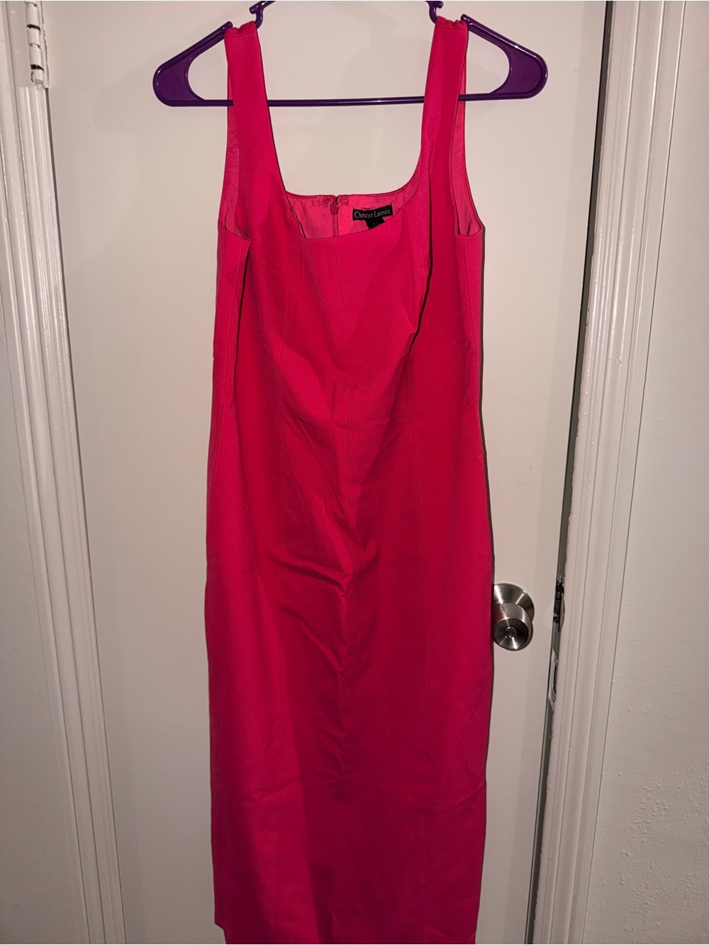 Classic Hot Pink Christian Lacroix bodycon Dress